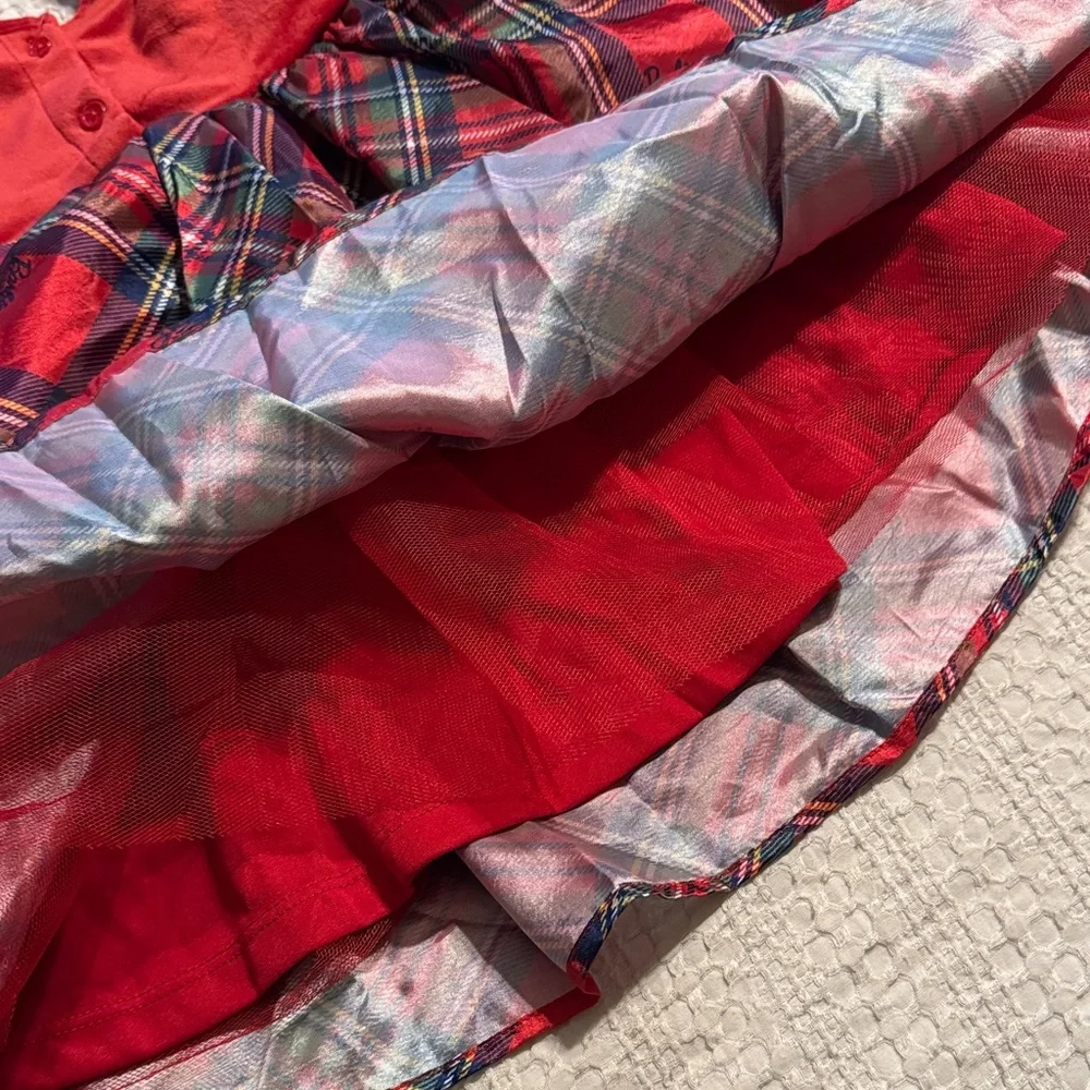 Barbie Red Plaid Dress with Bow